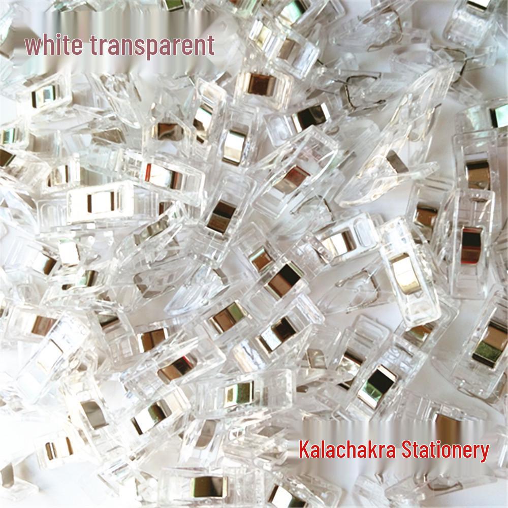 Mini Transparent Sewing Clips with White Strong Edging