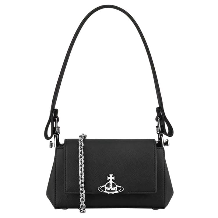 Vivienne Westwood Vivienne Westwood Polyurethane Shoulder Bag, Crossbody Bag, Handbag Small Women's Black 4304006RUS000BN401