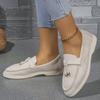 Women Loafers Slip  Ladies Flats 2026 Brand New Spring Autumn Casual Flat Shoes Leather Cashmere Driving Shoes Plus Size 43