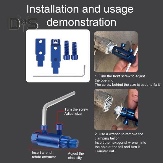 Damaged Screw Extractor Set for Bolt Removal And Broken Pipe Repair Easy Out Tool Kit for Stripped Screws Wire Breaking Remover