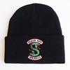 European and American Popular River Valley Town Woolen Hat Riverdale Embroidered Knitted Hat, Warm Pullover, Hip-hop Style