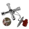 4 In 1 Elevator Key Wrench Silver Color Square Triangle Key Wrench For Control Cabinet