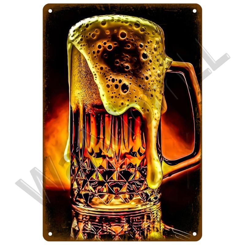 Whiskey Plaque Vintage Tin Sign Brand Home Drink Beer Wine Metal Sign Poster Wall Decor For Bar Pub Man Cave Decorative Plate