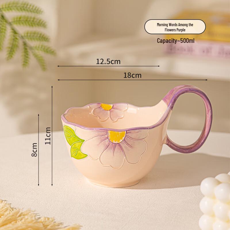 Pelson Flower Morning Underglaze Ceramic Mug