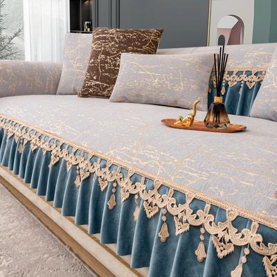 Verdicktes Chenille Sofa Kissen Ganzjahres Universelles Sitzkissen Sub Neu Rutschfester Sofaüberwurf Nordischer Überwurf Handtuch Wohnzimmer