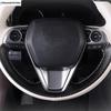 Steering Wheel Button Frame Decoration Cover Trim For Toyota Venza / Harrier  - 2024 Red / Carbon Fiber Accessories Interior