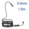 5.5 7MM Android Endoscope 3 In 1 USB/Micro USB/Type-C Borescope Inspection Camera Waterproof for Smartphone
