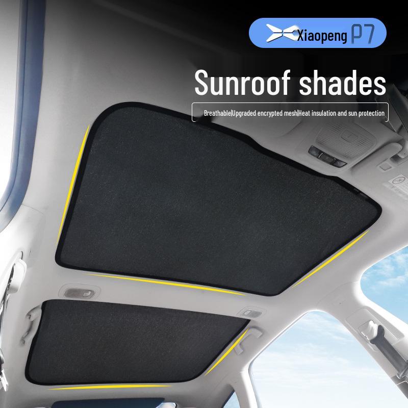 Xpeng P7 Sunroof Sunshade - Heat Insulation & Sun Protection Sky Curtain for P5 Cars