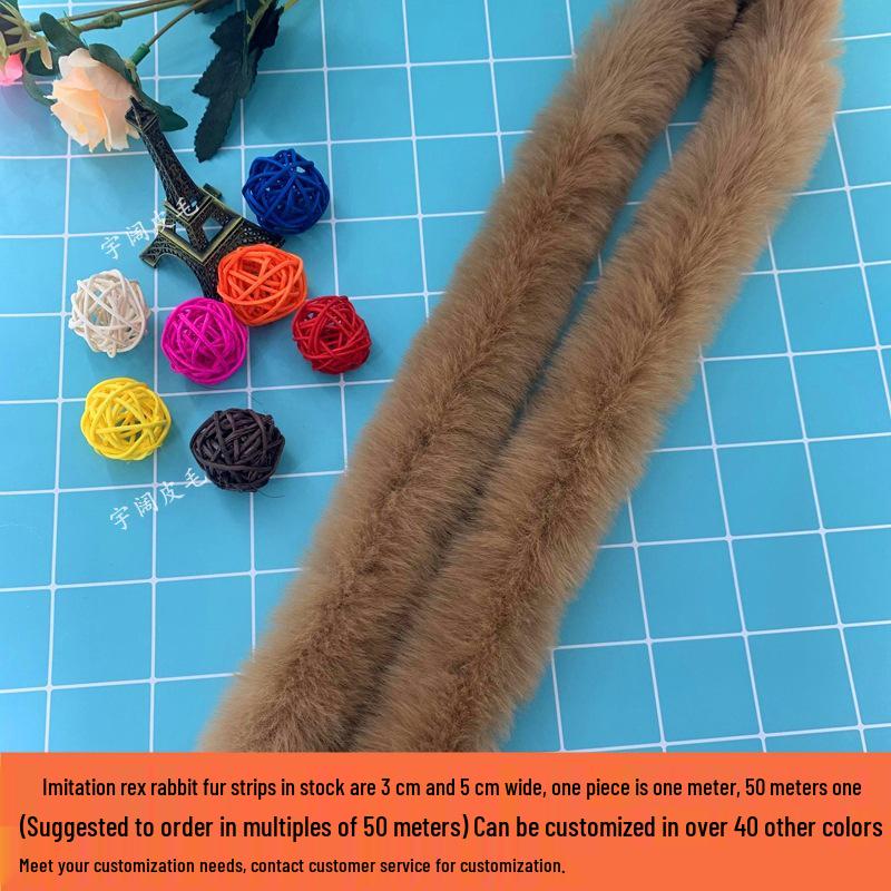 Imitation Rabbit and Mink Fur Strips: Autumn/Winter Cheongsam Accessories, Cuffs, Cape Trim