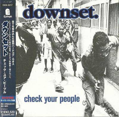 CD DOWNSET. - Check Your People ESCA8217 Epitaph 2000 Japón Rock Usado