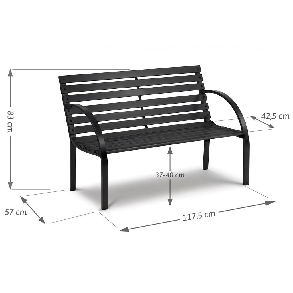 Panca da Giardino con Schienale 117,5 X 83 X Sofotel Luca