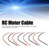 10PCS RC Brushed Motor Cable Black Red 4mm Banana Connector 16AWG Silicon Wire for Axial Scx10