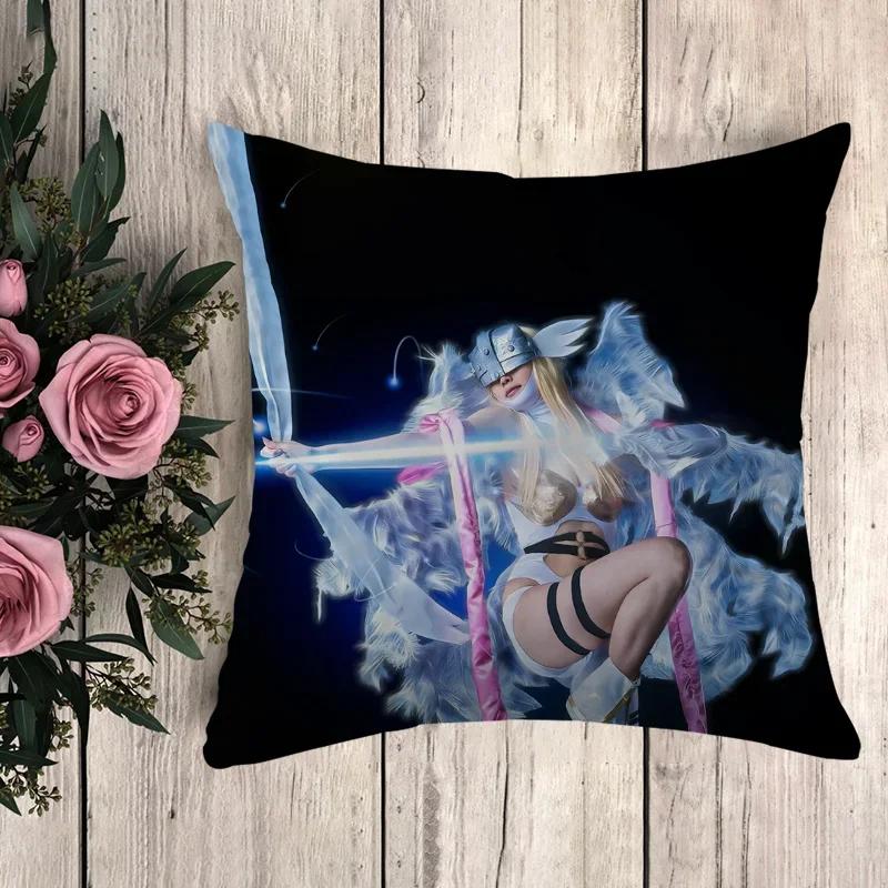 Pillow Digimon Decorative Pillowcase Decor Cushion Cover Luxury Throw Pillows Sofa Cushions Car Decoration Pilow Cases