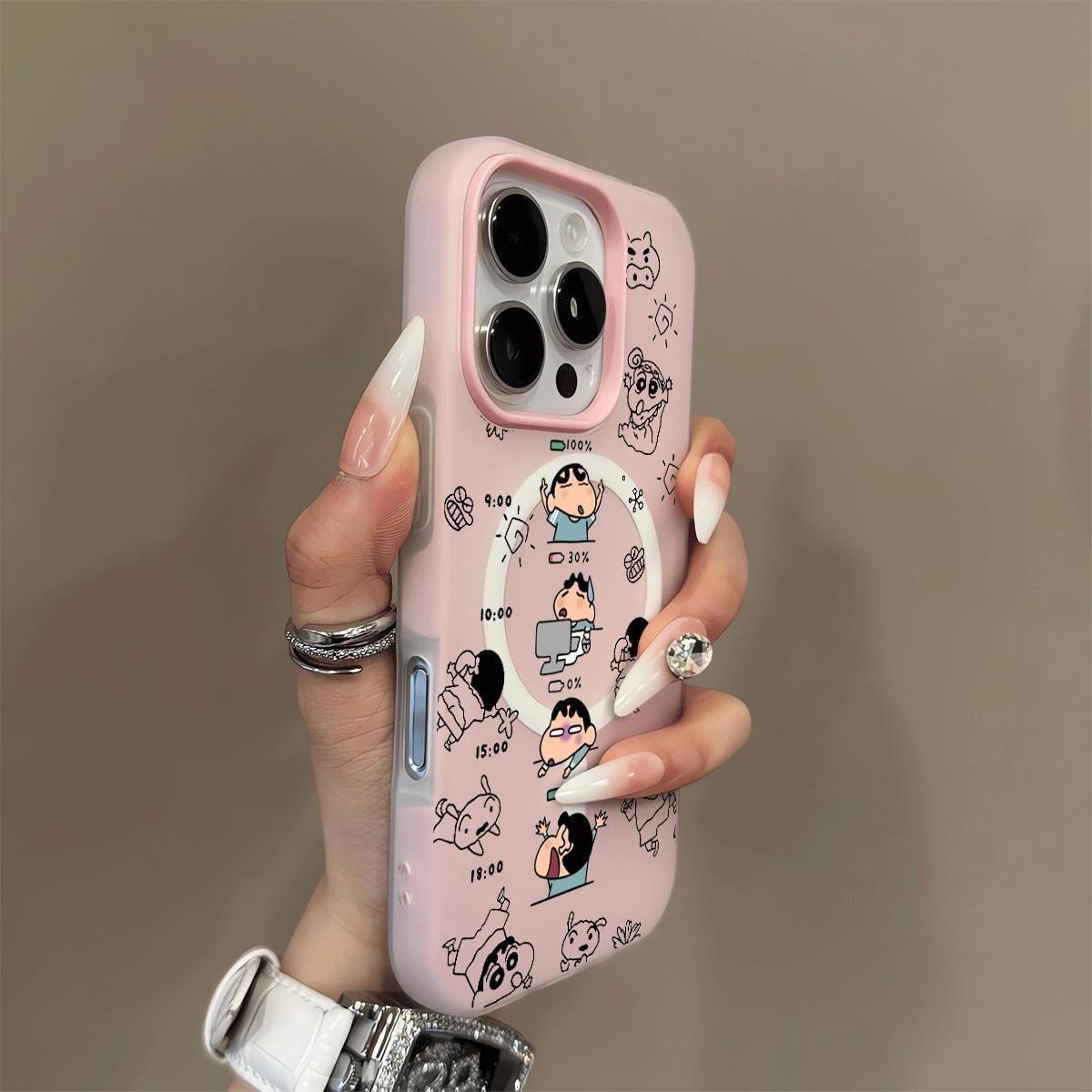 

Magnetic Jelly Two-in-one Mobile Phone Case, Transparent Mobile Phone Case Gasket, Transparent, High-end, All-inclusive, Cross-body For iPhone 17PROMAX