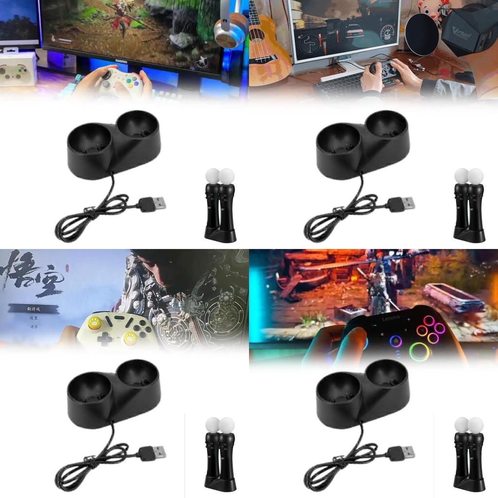 Ps4vr Charging Dock With Fast Charging For Ps4 Move Vr Controllers Suitable For Gaming Enthusiasts