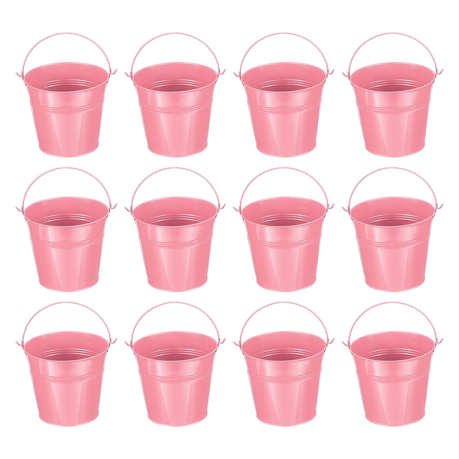 

PATIKIL x Маленькие металлические ведерки с набором из 12 мини-оцинкованных ведерок для вечеринки розовые 5,1 4,7 ручки, рукоделие, сувениры, украшения,