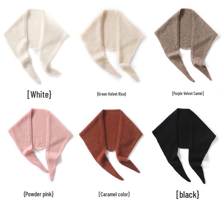 Women's 100% Pure Cashmere Triangle Scarf - Soft, Warm & Fashionable for Autumn/Winter