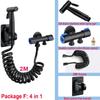 304 High-Pressure Toilet Bidet Sprayer Set with Faucet and Nozzle