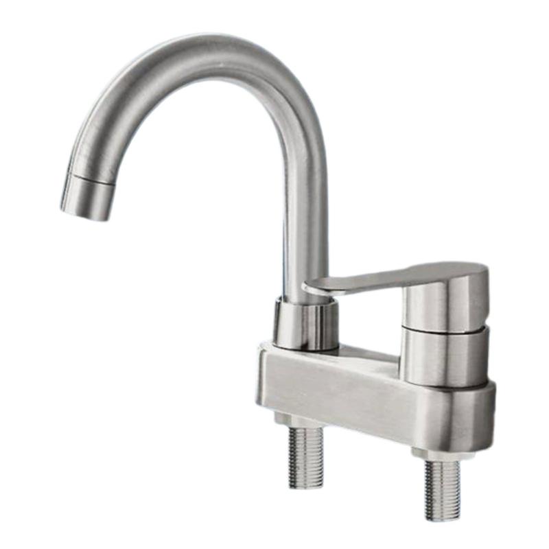 strong  Steel Basins Faucet Antique Bathroom Sink Tap  Water Adjustment rusts   Resistant Bathroom Faucet for Cold & Hot