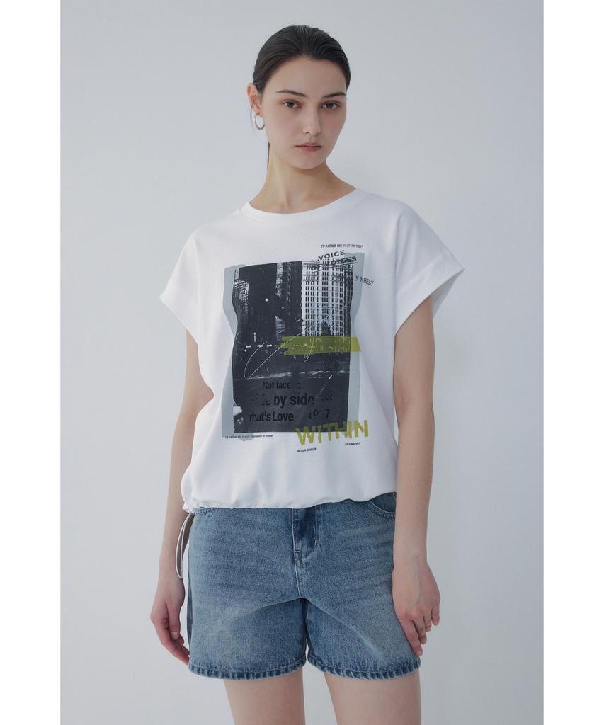 Bobeu Frame Graphic T-Shirt_White 7156240013