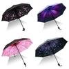 Sun Antiuv Rain Protection Windproof Flower Parasols 3 Umbrella Folding