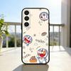 Cute Fat D-Doraemon Blue white  Phone Case For Samsung  A73,A21s,A22,A31,A32,A52,A53,A71,A80,Soft Black Shell