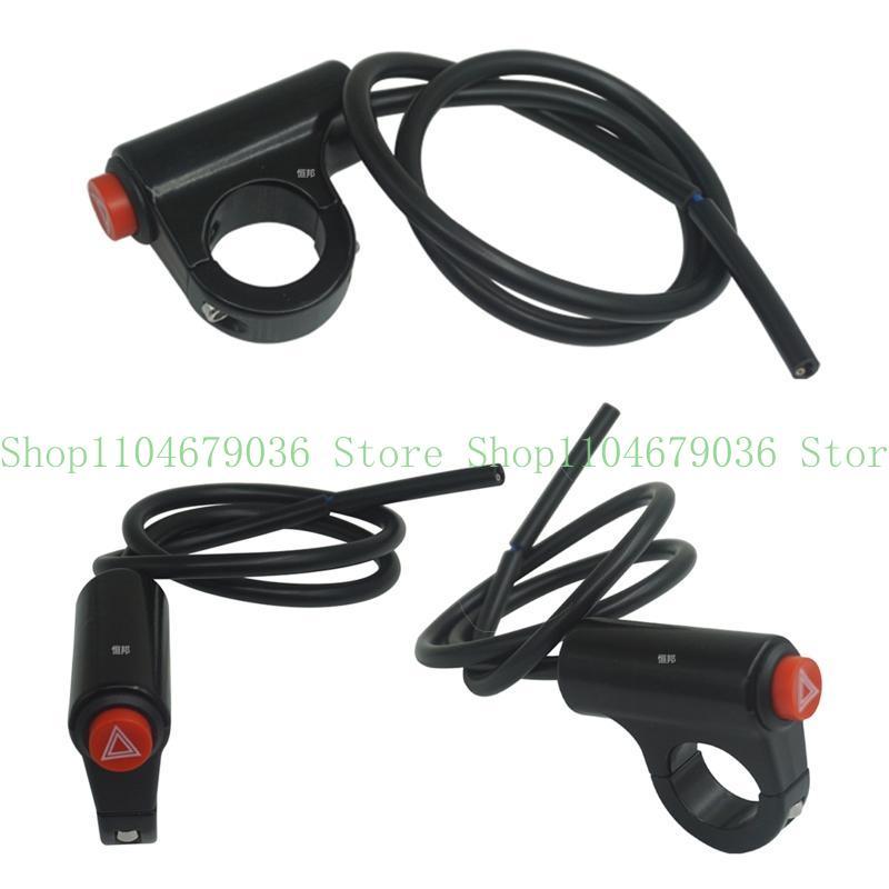 652F 22mm Motorcycle Switches Headlight Hazard Brake Fog Light ON OFF Handlebar Control Button Switches Pushbutton