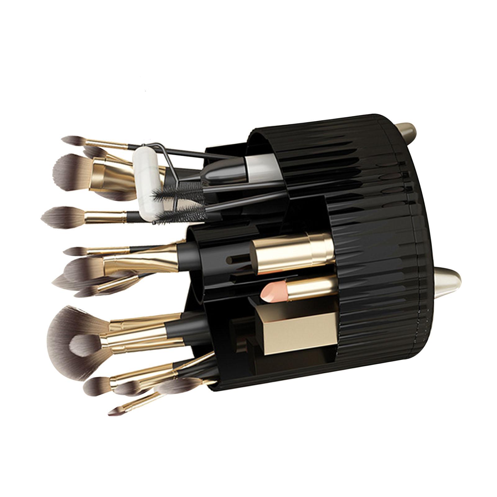 Makeup Brush Holder 360 Degree Rotating Cosmetic Storage Cup for Vanity Small Perfume Lipstick