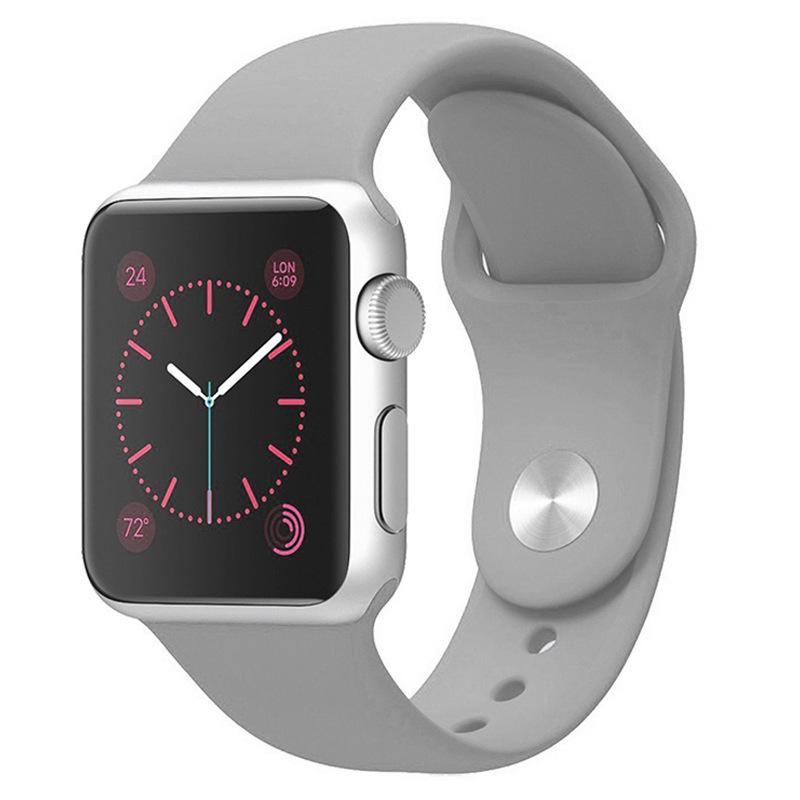 Apple Silicone Strap for Apple Watch Series 1-9/SE, Classic Sports Band