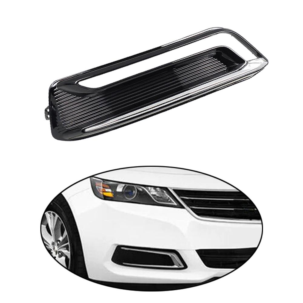 1pc Car Front Bumper Fog Light Cover Grille for Chevrolet Chevy Impala Premier with Daytime Running Lights - 23455346 Right Passenger Side