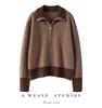 Women's Thick Cashmere Lapel Sweater - New Autumn/Winter Knitted Top