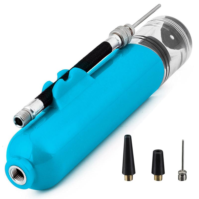 8 Inch Ball Air Pump Portable Multi-function Hand Pump With Needles Nozzles For Basketball Football