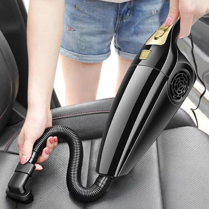 120W High-Power Car Vacuum Cleaner - Wet & Dry Use with Strong Suction and HEPA Filter