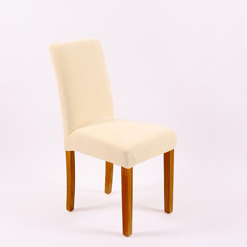 Thickened Plus Velvet Pure Color Chair Cover for Home, Banquet, and Hotel