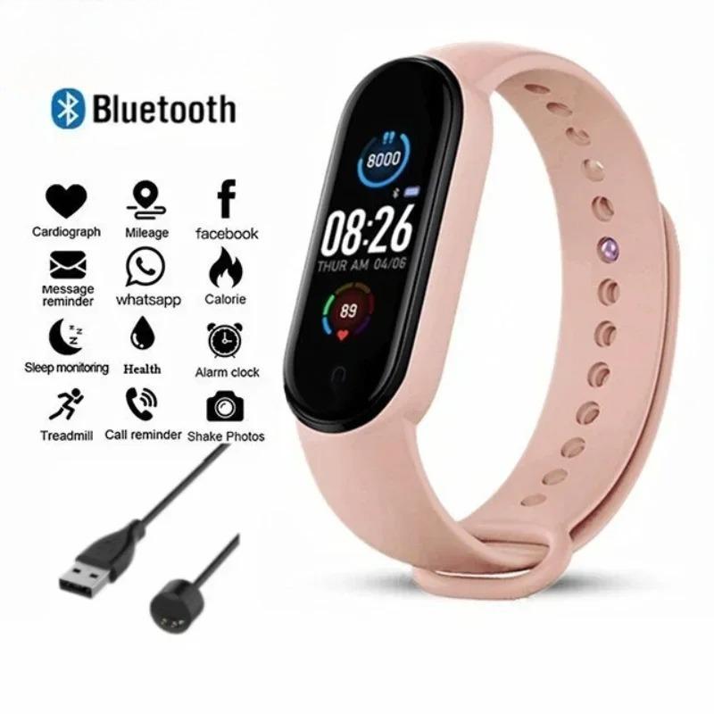 Smart Band Watch Movement Step Count Bluetooth Synchronous Phone Information Waterwroof Smartwatch For Men Women Student