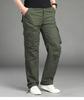 Spring and Autumn Men's Multi-Pocket Casual Pure Cotton Loose Straight-Leg Trousers