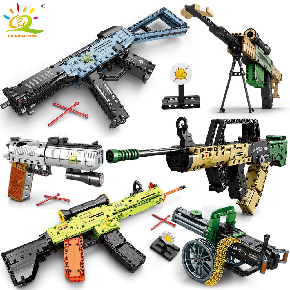 HUIQIBAO MOC 95 M416 Modello di Pistola Blocchi da Costruzione Arma Militare Esercito Pistola Armi Tecniche Giocattolo per Bambini Arredamento per la Casa