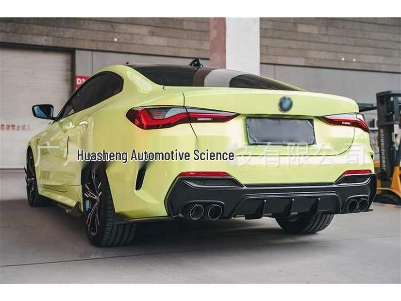 3D Style Carbon Fiber Rear Diffuser & Corner Extensions for BMW 4 Series G22 Coupe