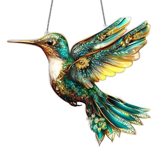 

Birds Hanging Ornaments Acrylic Bird Window Decorations Colorful Sun Catchers for Christmas Trees Easter Parties Home Garden Patio Balcony Decor S G