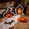 2 Styles 50 Pcs Halloween Series Sticker Decorative Gift DIY Scrapbooking Collage Materials Creative Stationery Background Paper