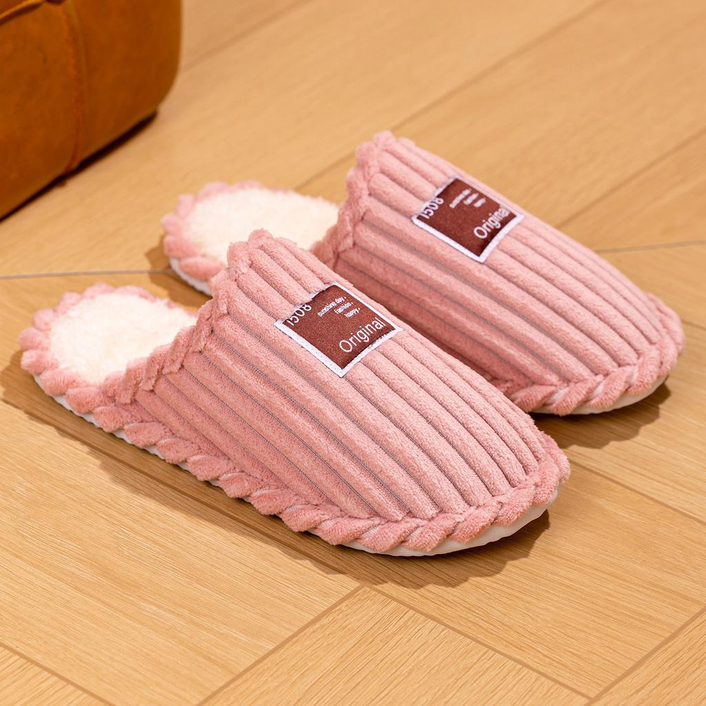Women's Winter Home Semi-mopping Cotton Slippers