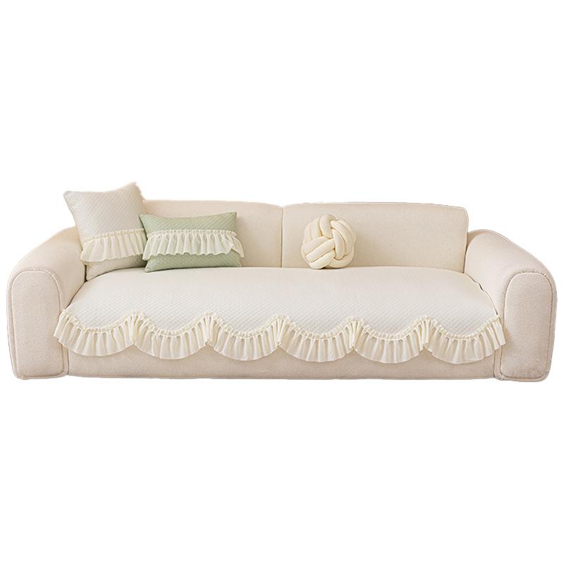 New Irregular Straight Row Sofa Seat Cushion Non-Slip Ice Silk Sofa Cover Cover Cloth Summer Special-Shaped Sofa Cushion