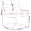 Swivel Chair Cloud Grey 63 x 75 x 76 cm Fabric