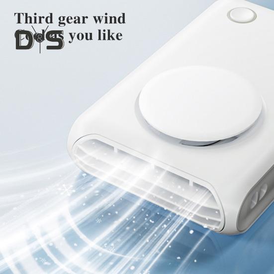 Tragbarer Ventilator für den Außenbereich, starker Luftstrom, drei einstellbare Geschwindigkeiten, geräuscharmer Betrieb, wiederaufladbarer Kühlventilator für den Reisegebrauch