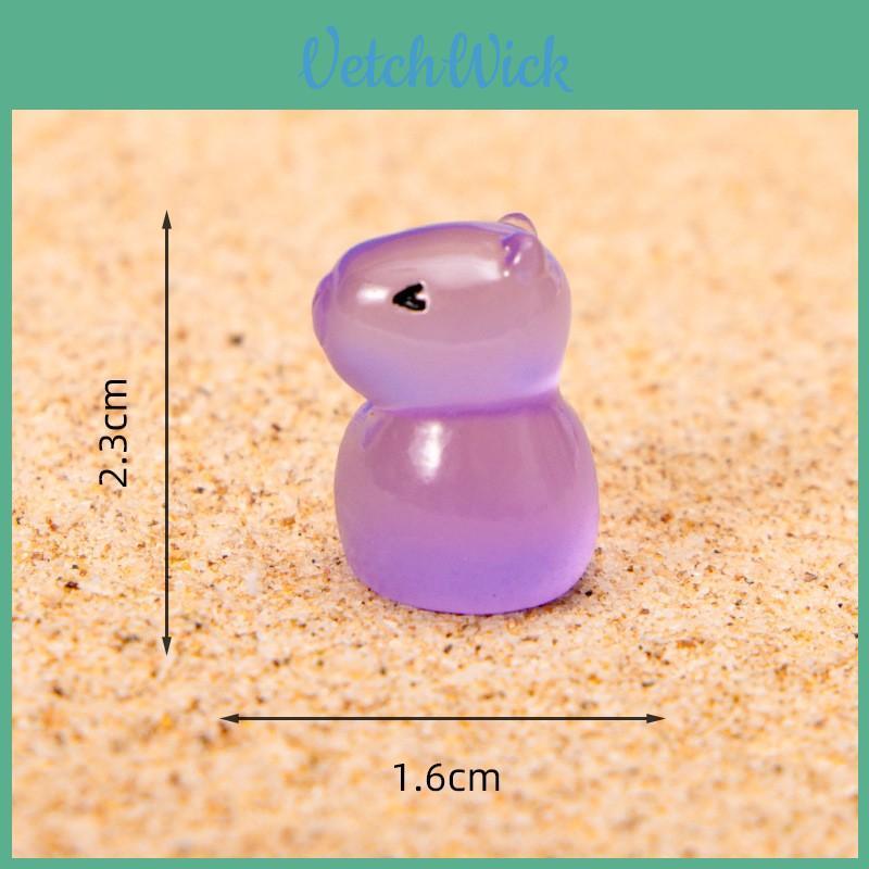 Micro Landscape Noctilucent Resin Figurine With Cute Capybara Design For Home Decor And Gift Giving