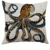 Home Decor Colorful Octopus Patterns Pillow Covers Pattern Cushion Cover Suitable For Sofa Bedroom Car Pillow Cover