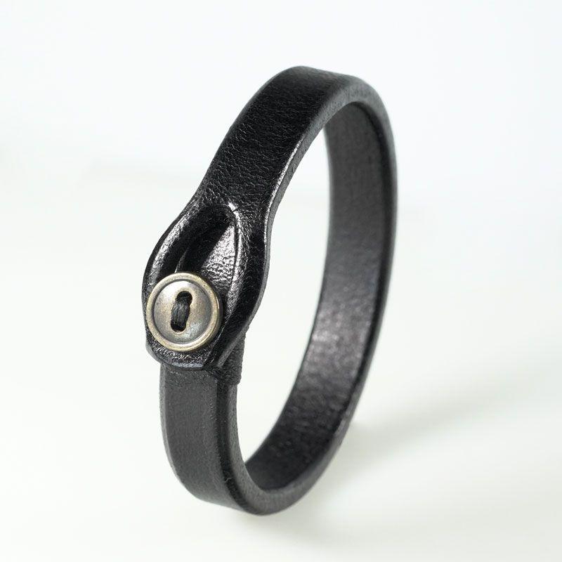 

Оригинальный модный ремешок на руку Ретро мужское и женское украшение Кожаный шнурок Black/Female size 16