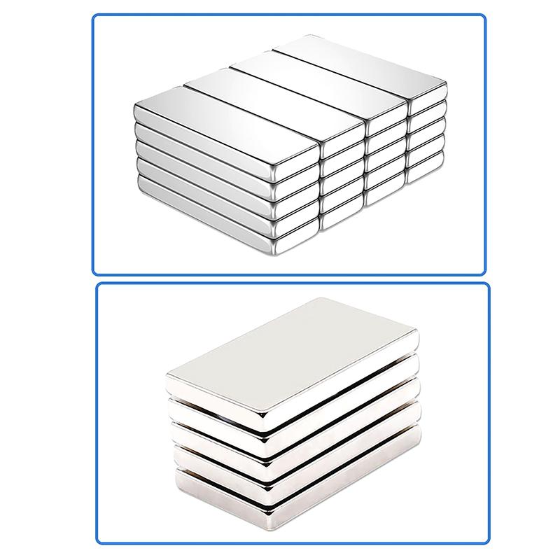 10 Stück Magnete in verschiedenen Größen Starker Neodym-Magnet N35 Ndfeb Permanentmagnetische Imanes Block Leistungsstarke Magnete Kühlschrank