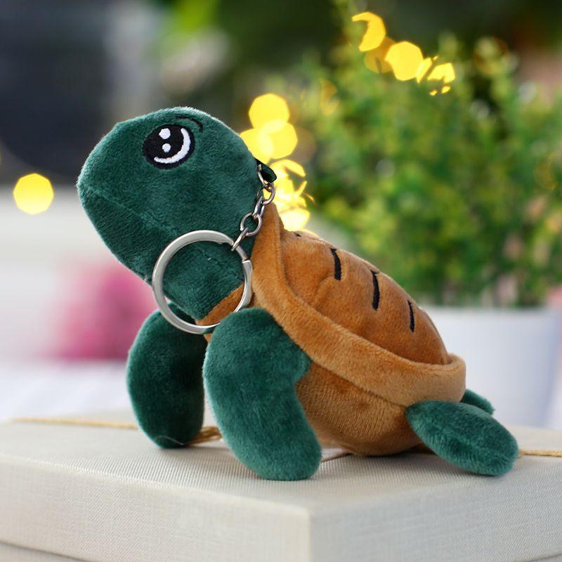 Creative Turtle Honey Plush Doll Hanging Ornament Keychain Turtle Plush Pendant Claw Machine Doll Gift Plush