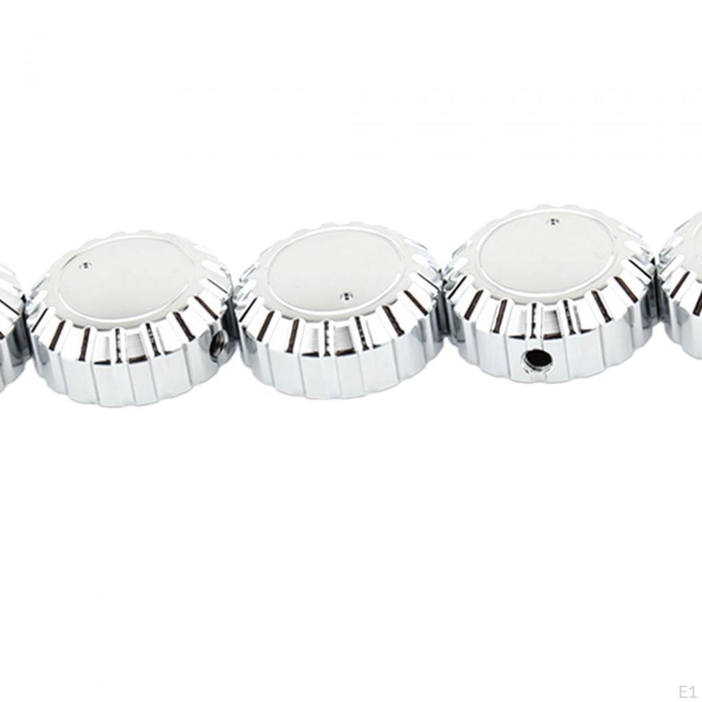 5 Pieces Stereo Knobs Aluminum Alloy Motorbike for Honda GL1500 Premium